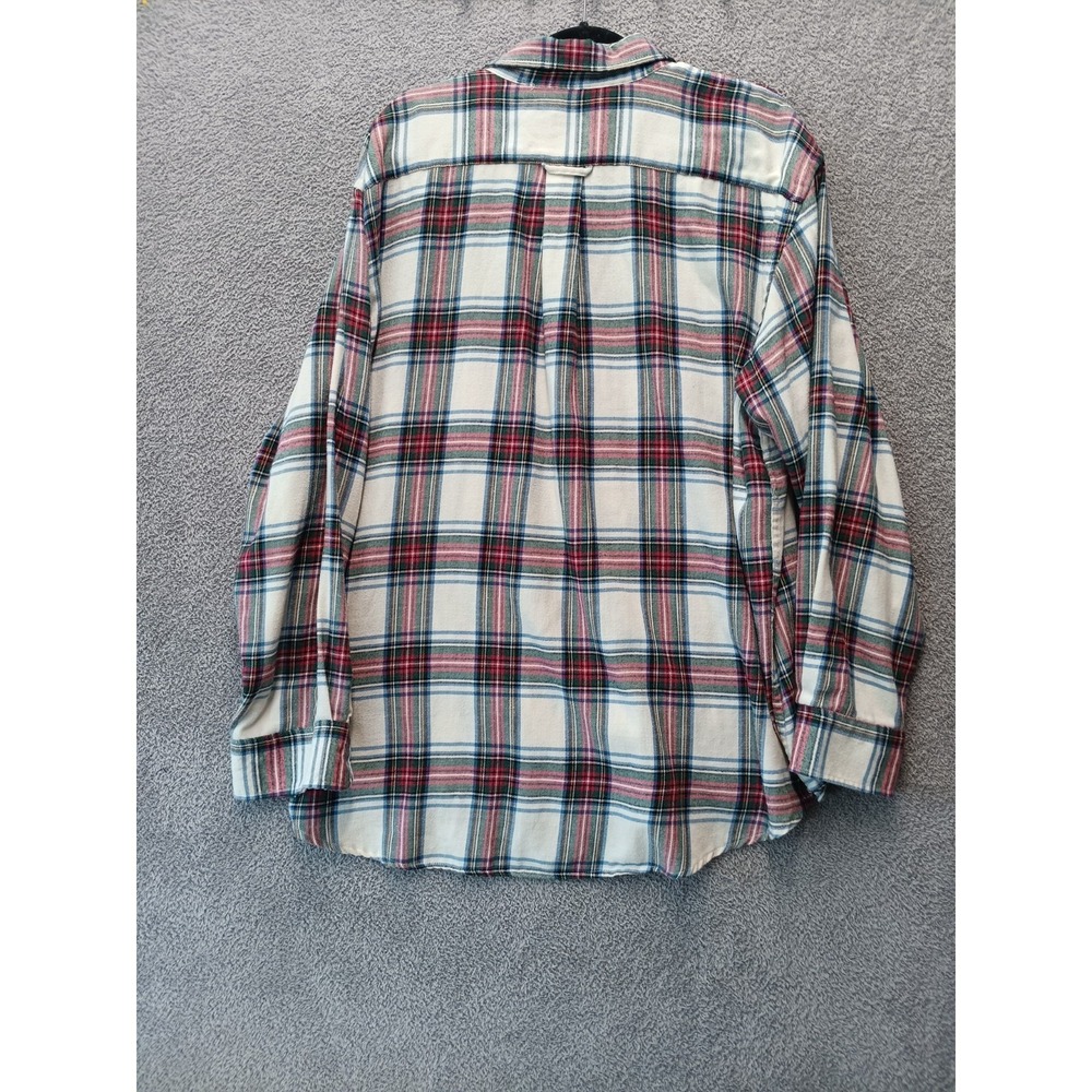 IZOD Men's Plaid Button Down Shirt XXL Cotton Woven Long Sleeve Casual Holliday